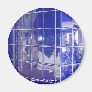 Hett Vår, AR Blue Tile Reflection Gifts Apparatur Magnet