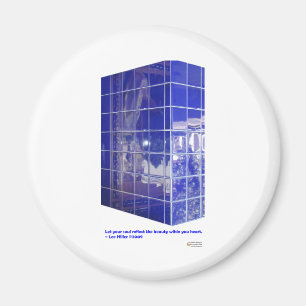 Hett Vår, AR Blue Tile Reflection Gifts Apparatur Magnet