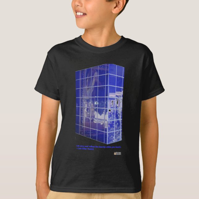 Hett Vår, AR Blue Tile Reflection Gifts Apparatur T Shirt (Framsida)