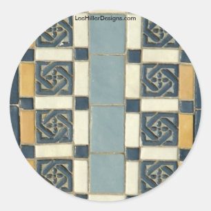 Hett Vår, AR Maurice Tiles Gifts Apparel Runt Klistermärke