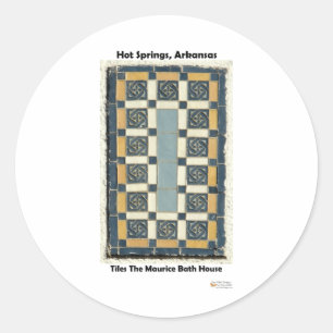 Hett Vår, AR Maurice Tiles Gifts Apparel Runt Klistermärke