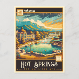Hett Vår, Arkansas VINTAGE Vykort