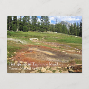 Hett Vår i Tuolumne Meadows, Yosemite, CA Post Vykort