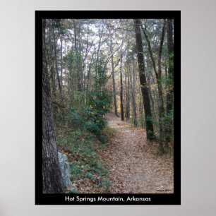 Hett Vår Mountain Arkansas Väg Large Print Poster