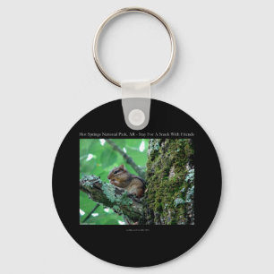 Hett Vår nationalpark, AR Chipmunk Snack Gifts Nyckelring