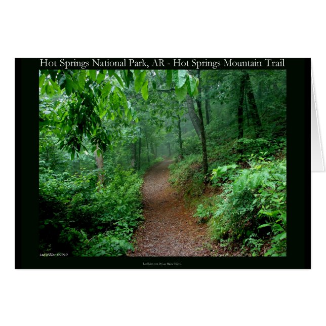 Hett Vår nationalpark, AR Fading Fog Gifts Hälsningskort (Framsidan Horizontal)