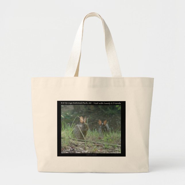 Hett Vår nationalpark, AR Vild Rabbits Gifts Jumbo Tygkasse (Framsidan)