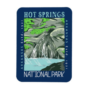 Hett Vår nationalpark Arkansas Distress Magnet