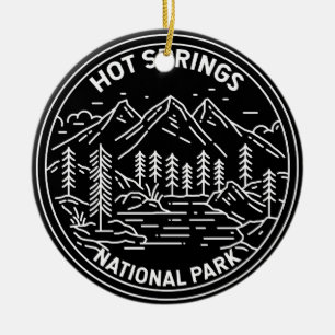 Hett Vår nationalpark Arkansas Monoline Julgransprydnad Keramik