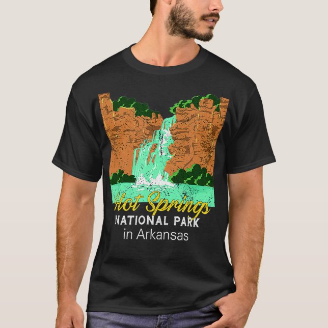 Hett Vår nationalpark Arkansas  T Shirt (Framsida)