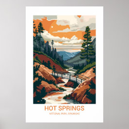 Hett Vår nationalpark Arkansas USA Poster