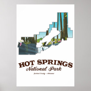 Hett vår nationalpark, Garland County, Arkansas Poster