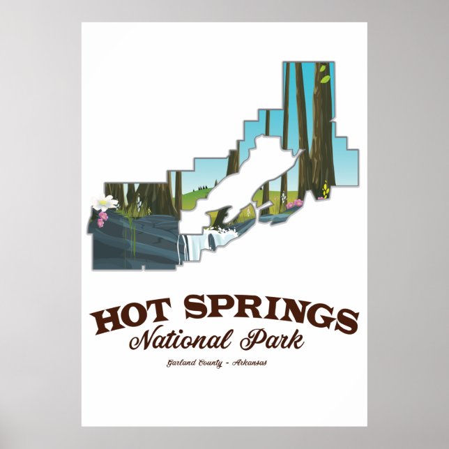 Hett vår nationalpark, Garland County, Arkansas Poster (Framsidan)