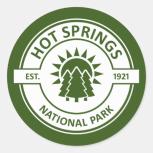 Hett Vår nationalpark Runt Klistermärke