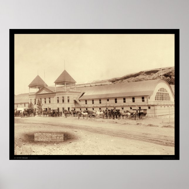 Hett Vår Plunge Bath House SD 1891 Poster (Framsidan)