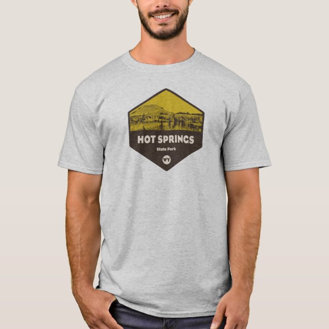Hett Vår State Park Wyoming T Shirt (Framsida)