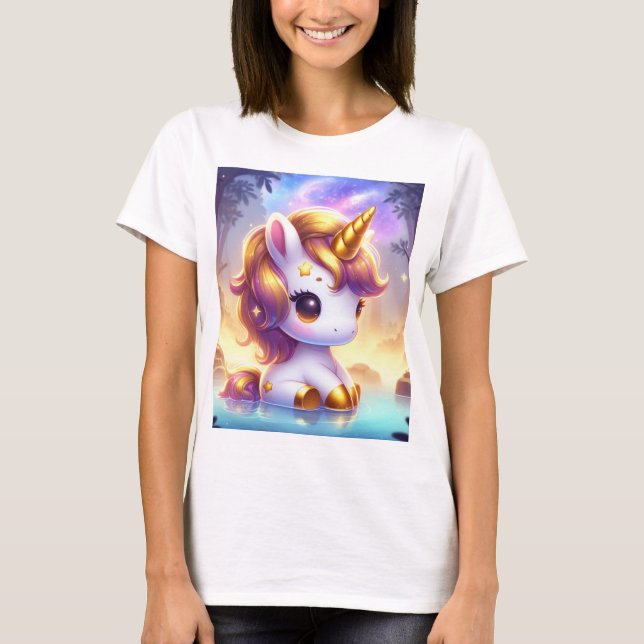 Hett Vår Unicorn Basic T-Shirt (Framsida)