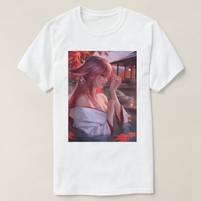 Hett Vår Yae Miko 153 T Shirt (Design framsida)