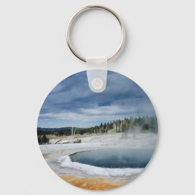 Hett Vår-Yellowstone Nyckelring (Framsida)