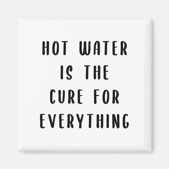 Hett vatten är botemedlet för allt magnet (Framsidan)