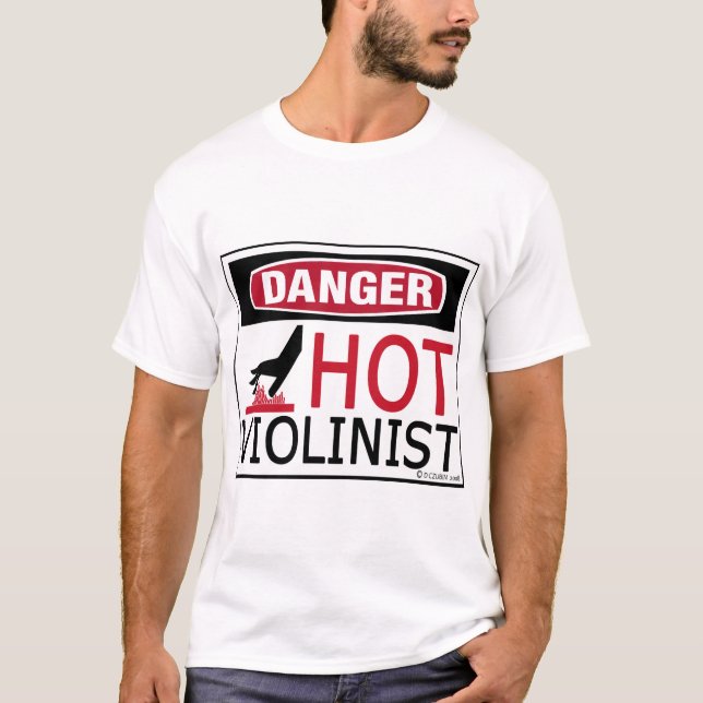 Hett Violinist T-shirt (Framsida)