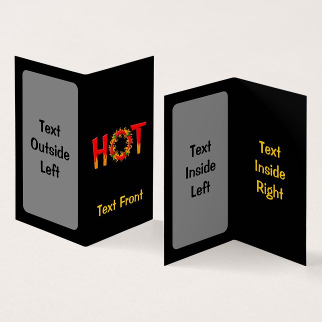 HETT VISITKORT (In- och utsida)