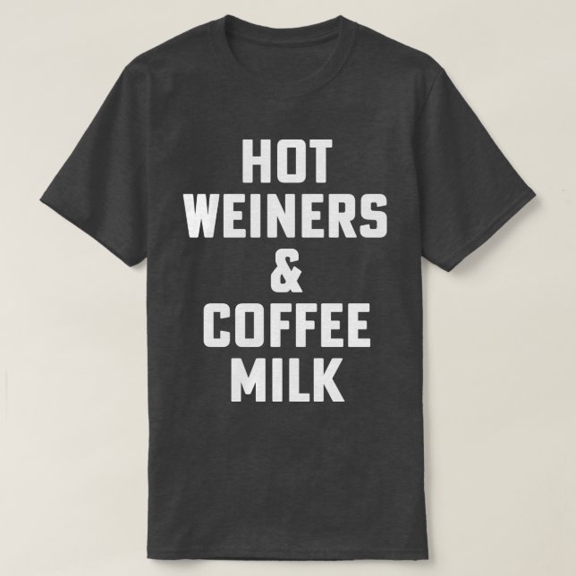 Hett Weiners and coffee Mjölk Rhode island Food 3  T Shirt (Design framsida)