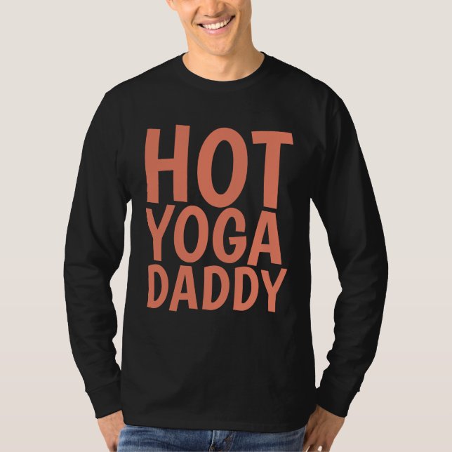 HETT YOGA DADDY MANAR SHT-Shirts T Shirt (Framsida)
