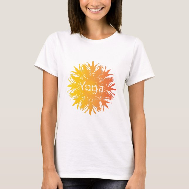 Hett Yoga Sol T Shirt (Framsida)