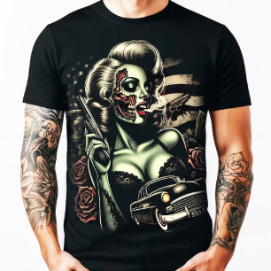 Hett Zombie Woman T Shirt
