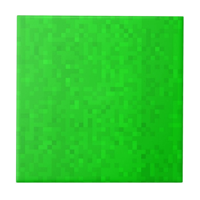 Hetta gröna mosaikskimmer, kakelplatta (Framsidan)