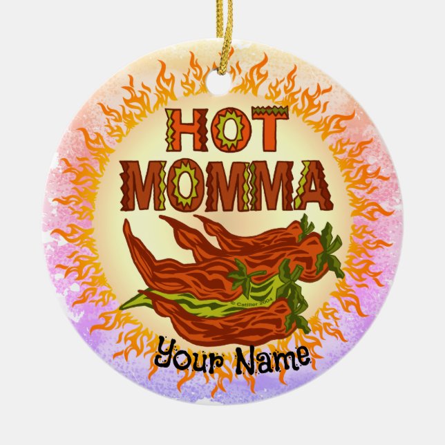 Hetta Mamma  Julgransprydnad Keramik (Framsidan)