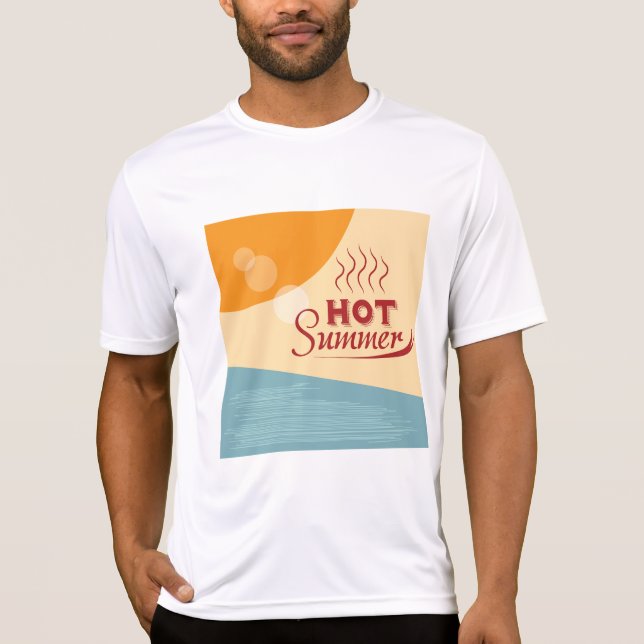 Hetta sommarvintage retro-vibbar t shirt (Framsida)
