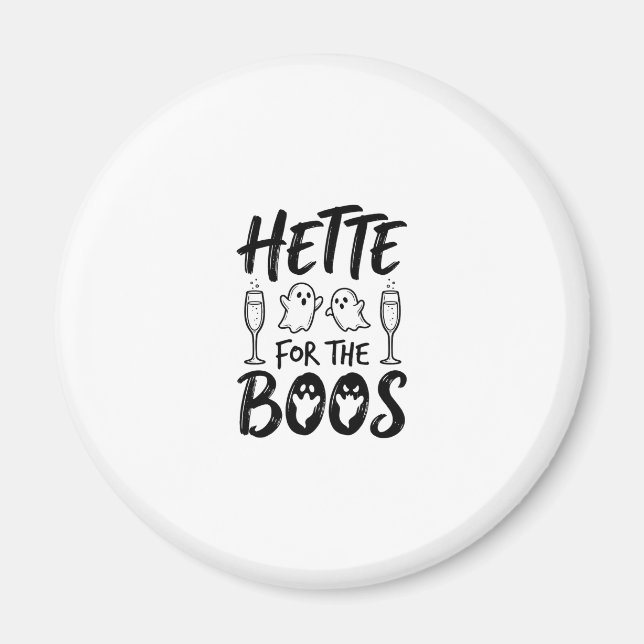 Hette För The Boos Halloween Ghost Party Tröja Des Magnet (Framsidan)