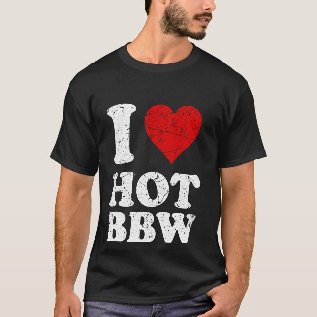 HETTEN BBW I KÄRLEK HETT BBW T SHIRT (Framsida)