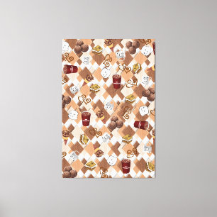 Hetten Chocolate Marshmallow med det senaste Kanva Canvastryck