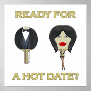 Hetten daterar pingen Pong Poster