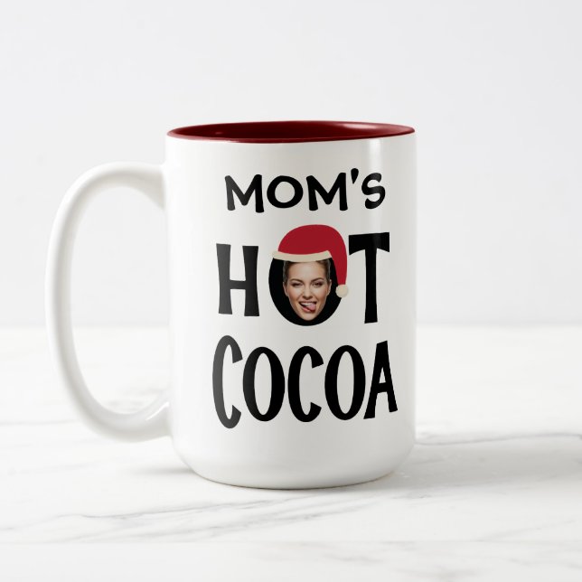 Hetten Kakao i anpassningsbar Ansikte och Namn Två-Tonad Mugg (Vänster)