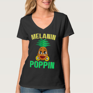 Hetten Melanin Poppin Pineapple Beresh Black Women T Shirt