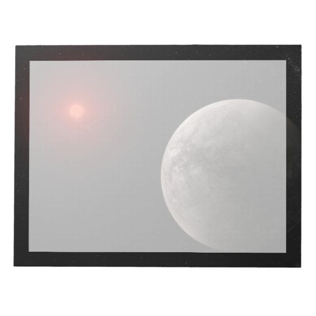 Hetten Rocky Exoplanet Trappist-1 B. Anteckningsblock (Framsida)