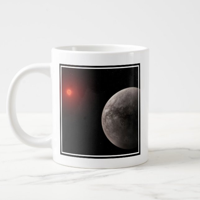 Hetten Rocky Exoplanet Trappist-1 B. Jumbo Mugg (Vänster)