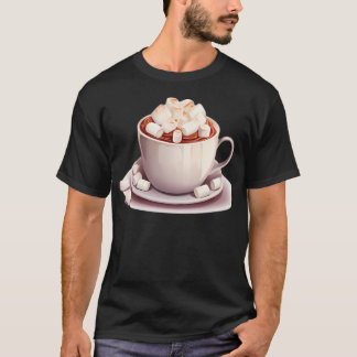 Hettens choklad toppad med spelande marschtillåter t shirt