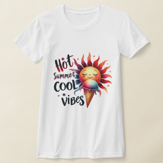 Hettens coola under sommartid t shirt (Laydown)