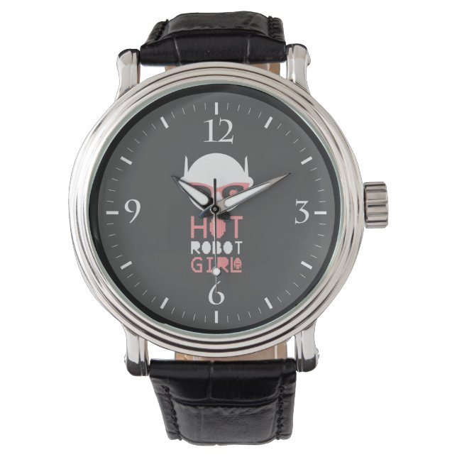 Hettens robotflicka armbandsur (Framsida)