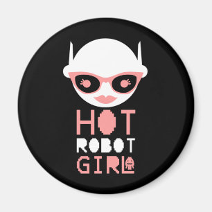 Hettens robotflicka magnet