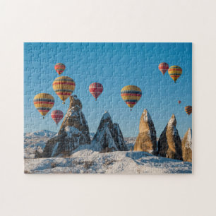 Hettluftballongflygande i Cappadocia Pussel