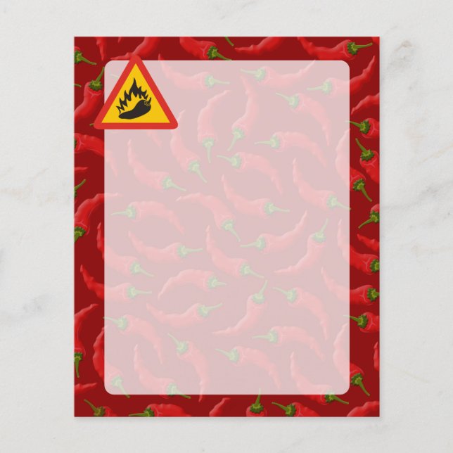 Hettpepparfara undertecknar flygblad (Framsidan)