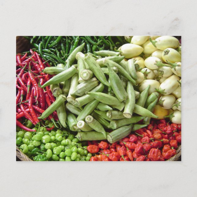 Hettsaker - afrikanska Chilipeppar Vykort (Framsida)