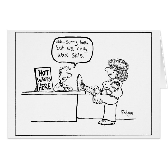 hettvax hälsningskort (Framsidan Horizontal)