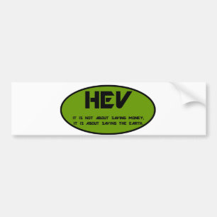 HEV-spara världen Bildekal